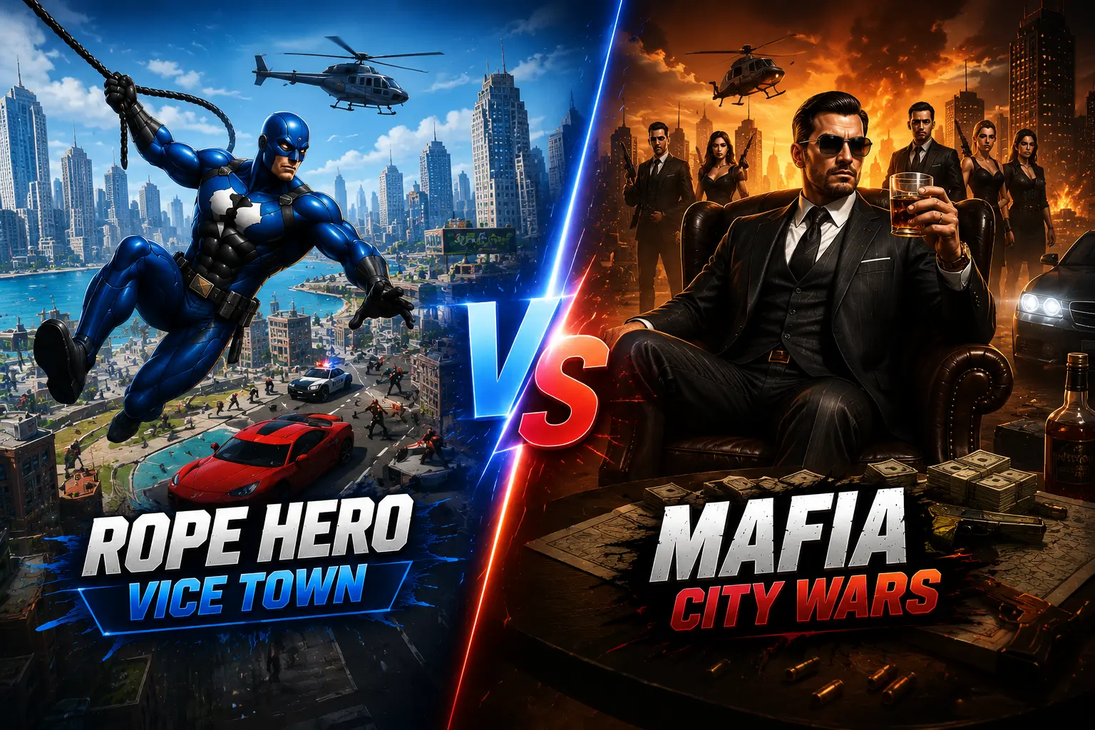 Rope hero vs mafia city wars